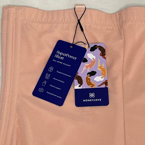 Honeylove Super Power Shorts Women's 1X | Pink | High Compression Shapewear |NWT - Picture 6 of 7